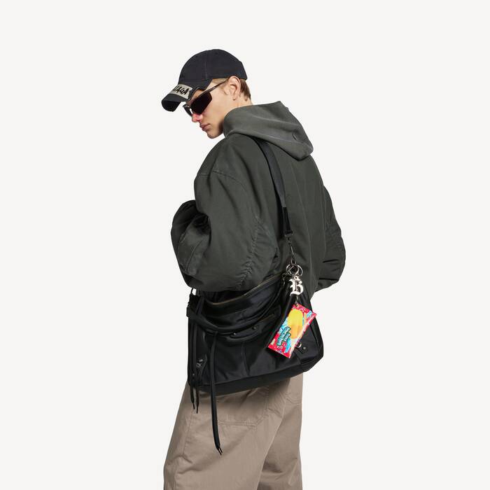 Men's Le City Moto Medium in Black - Men | Balenciaga Netherlands EN - Image 2