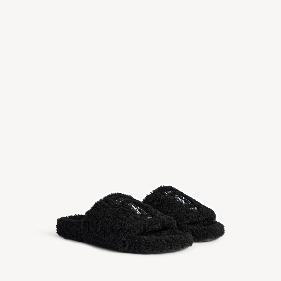 ブラック の メンズ Furry オープンミュール | Balenciaga 日本 JA - Image 2