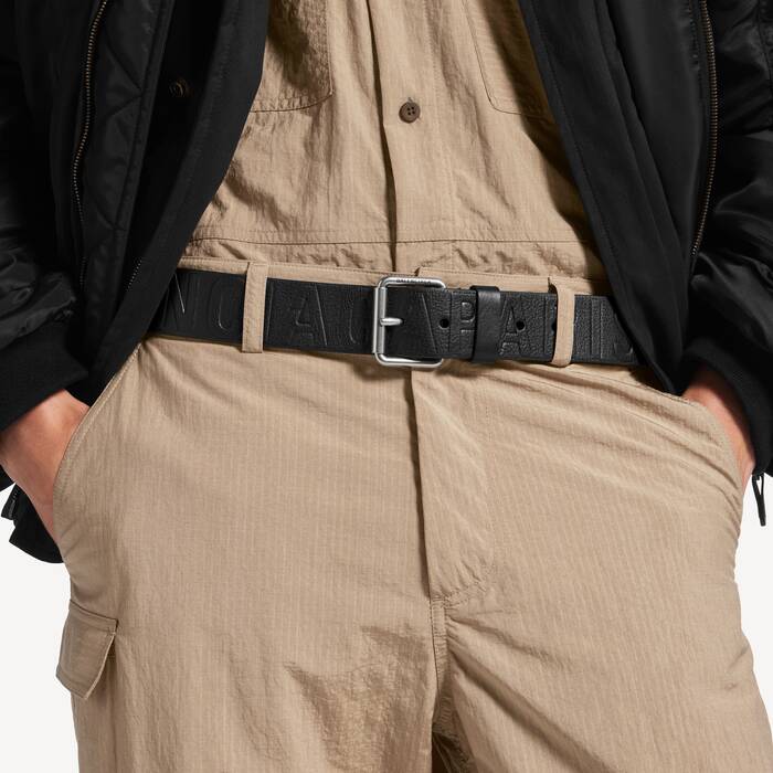 Ceinture Debossed Logo pour Homme en Noir - Homme | Balenciaga Belgique FR - Image 2