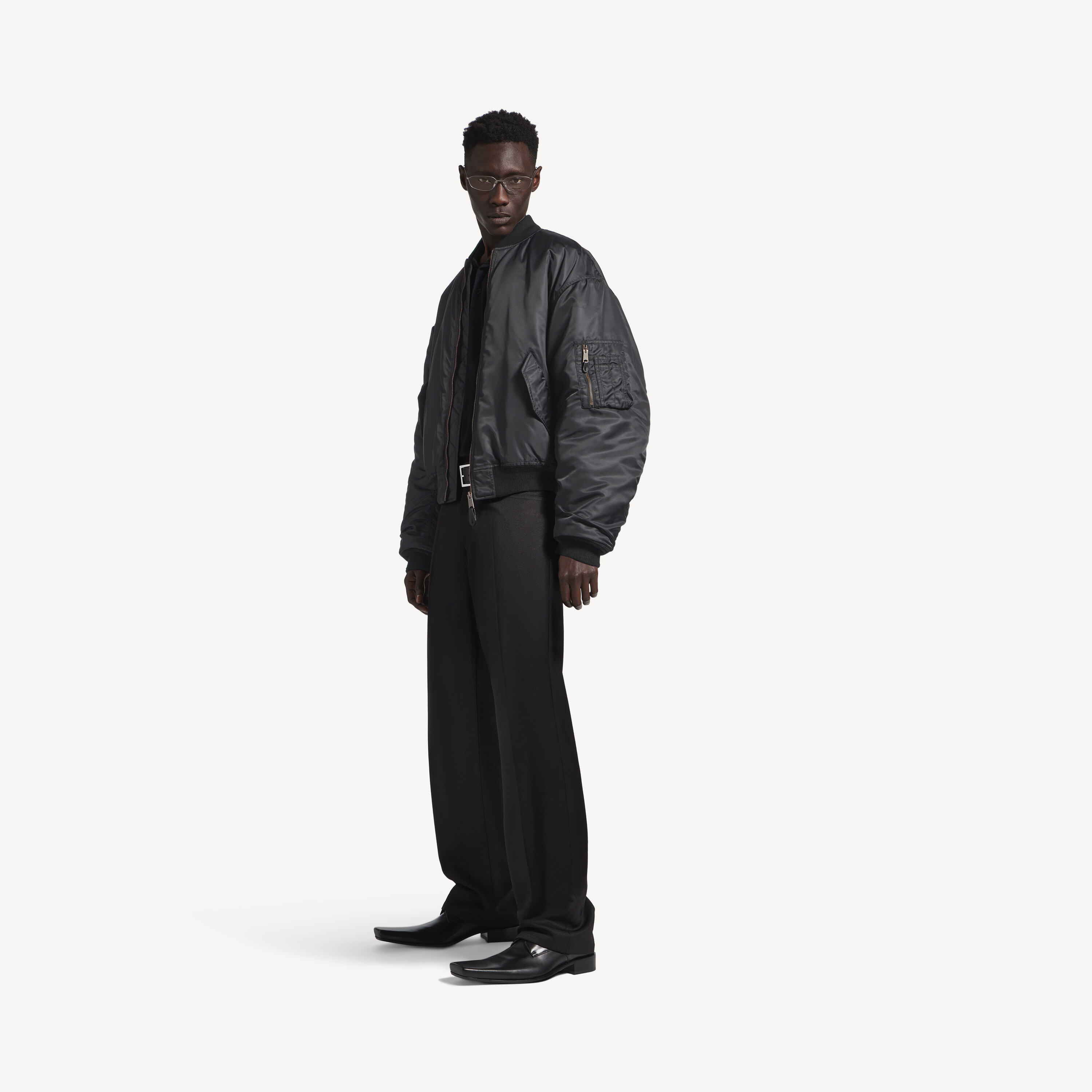 Men's Standard Bomber Jacket in Black | Balenciaga US