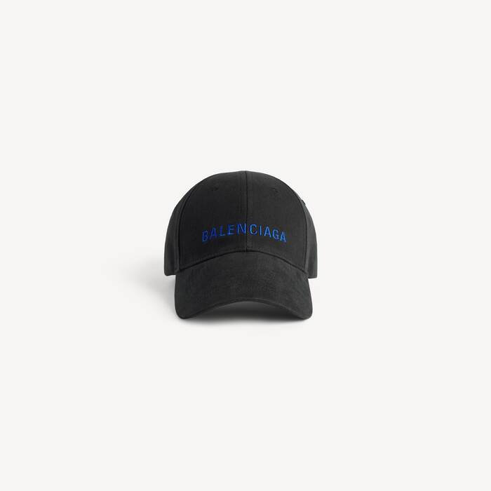 Men's Balenciaga Logo Cap in Black - Men | Balenciaga Australia EN - Image 1