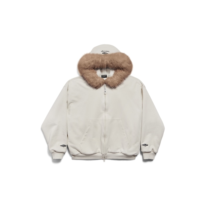 fluffy hoodie mit reißverschluss