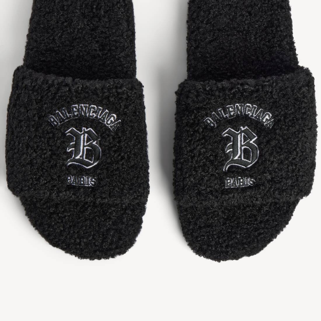 ブラック の メンズ Furry オープンミュール | Balenciaga 日本 JA - Image 3