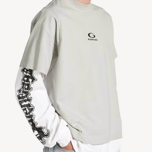 ハイブリッド ダブルtシャツ