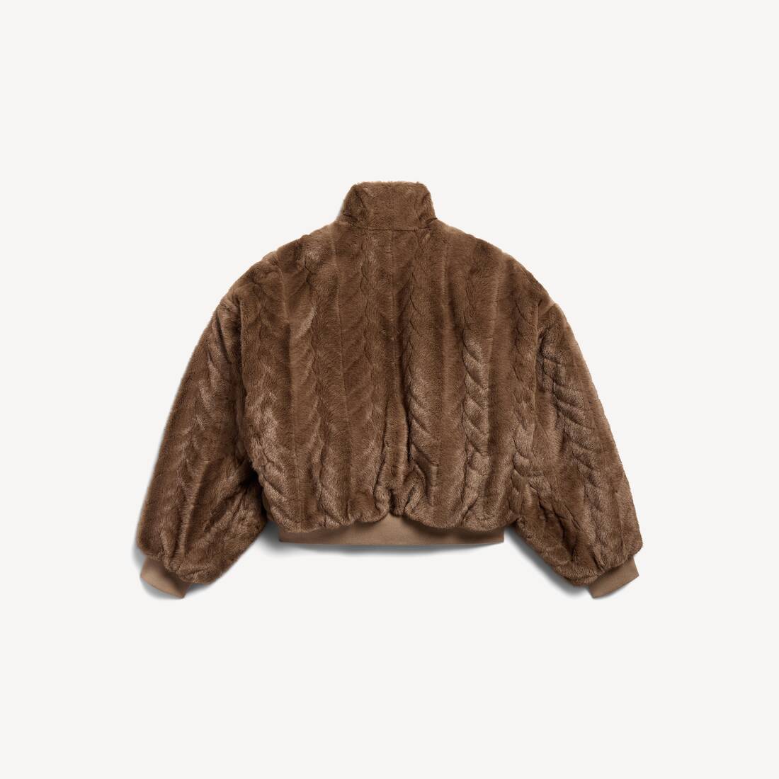 Women's Cropped Jacket in Brown | Balenciaga France EN - Image 2