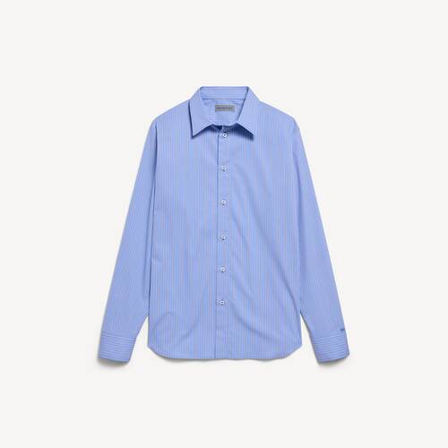 striped poplin shirt