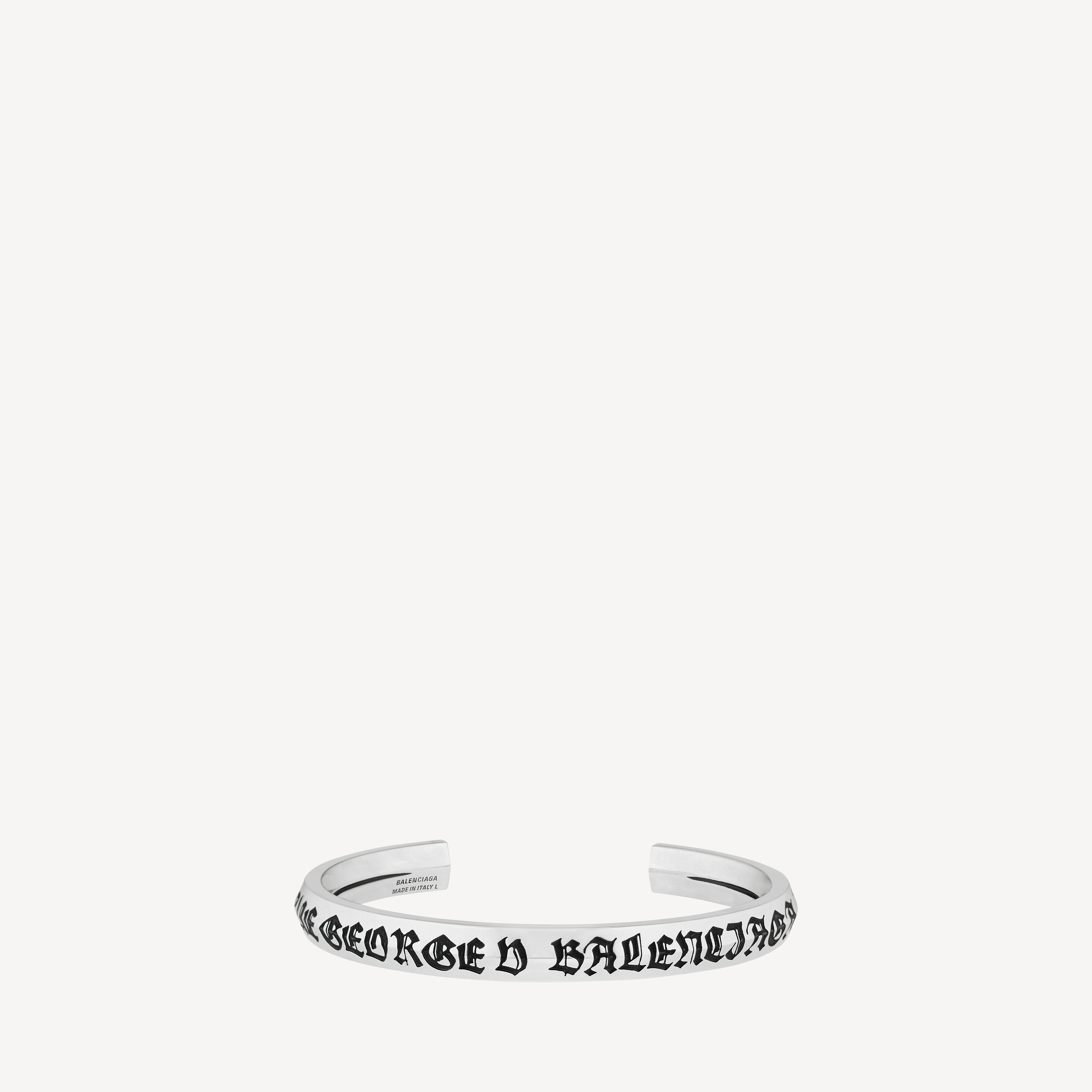 Men's Melrose Cuff in Antique Silver | Balenciaga US