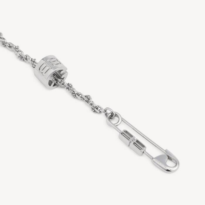 Men's Diy Pin Necklace in Silver - Men | Balenciaga United Kingdom EN - Image 3