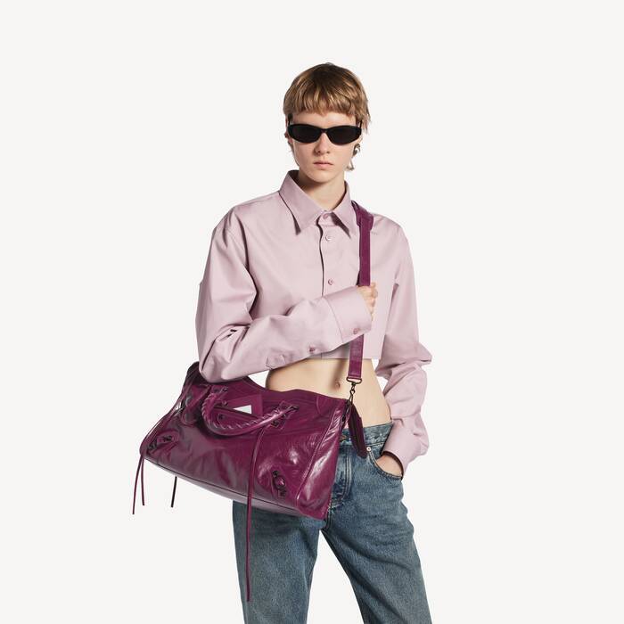 Sac Le City Moyen pour Femme en Prune - Femme | Balenciaga France FR - Image 2