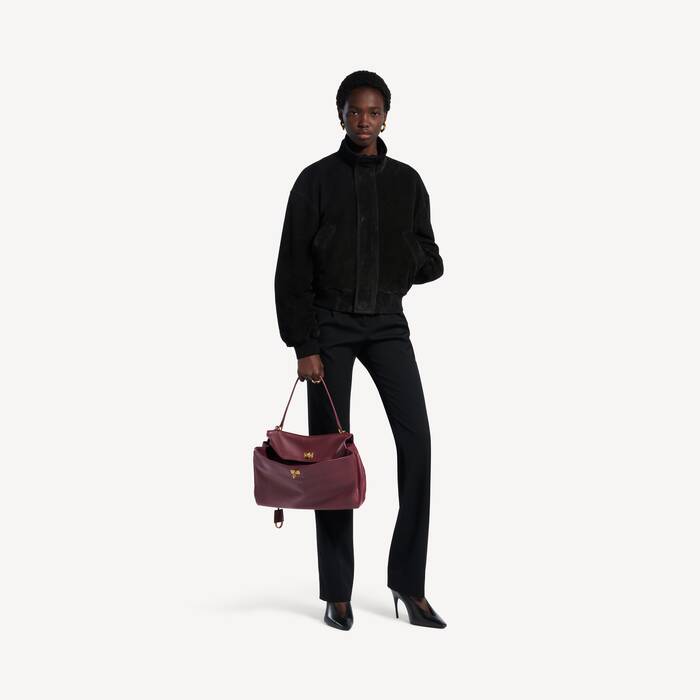 Bolso De Mano Rodeo Mediano para Mujer en Borgo&ntilde;a - Mujer | Balenciaga Espa&ntilde;a ES - Image 3