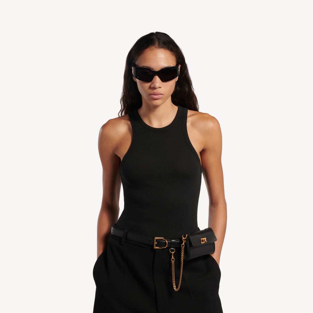 Women's Rodeo Belt With Pouch in Black | Balenciaga United States EN - Image 4