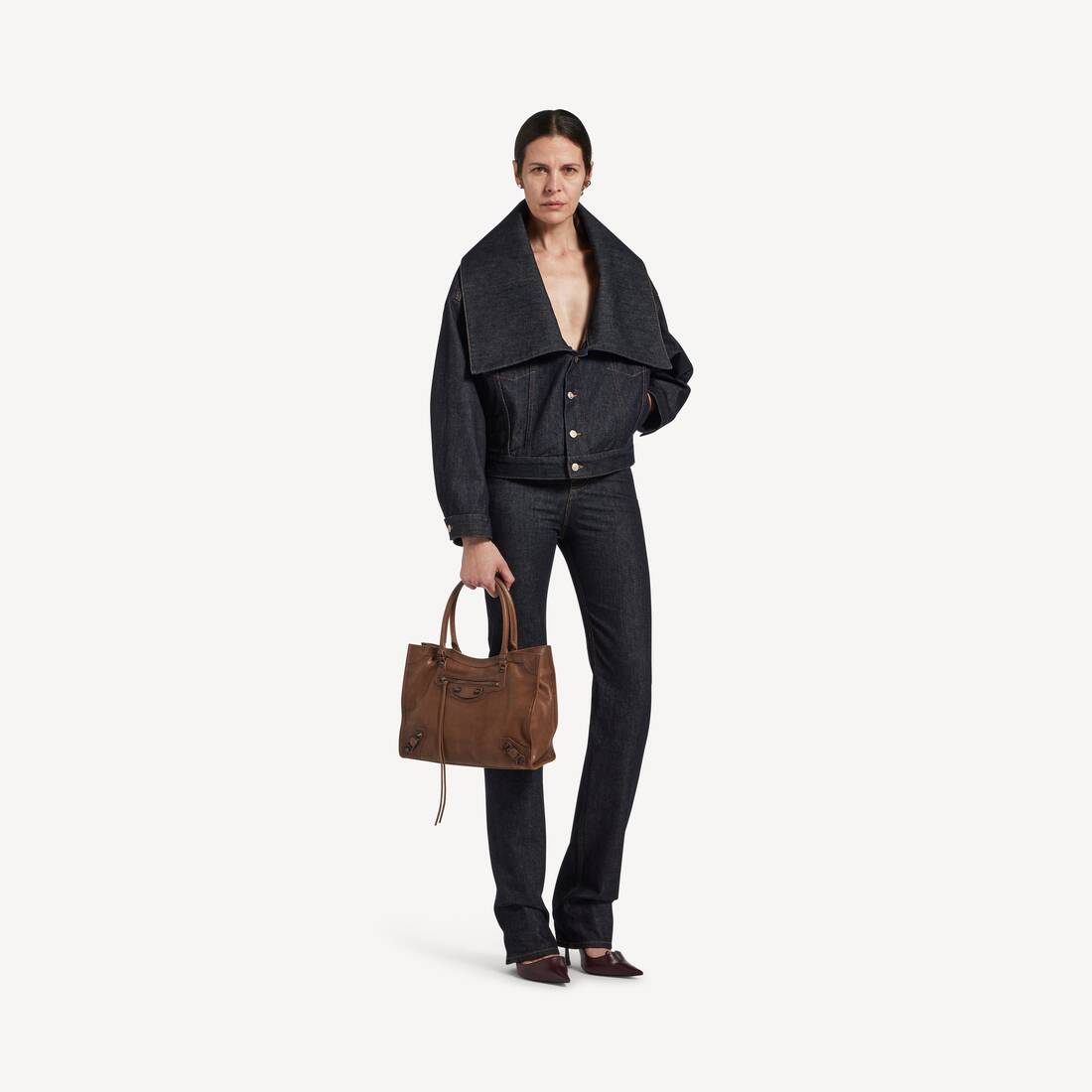 Bolso Tote Le City Peque&ntilde;o para Mujer en Caramelo | Balenciaga Espa&ntilde;a ES - Image 7