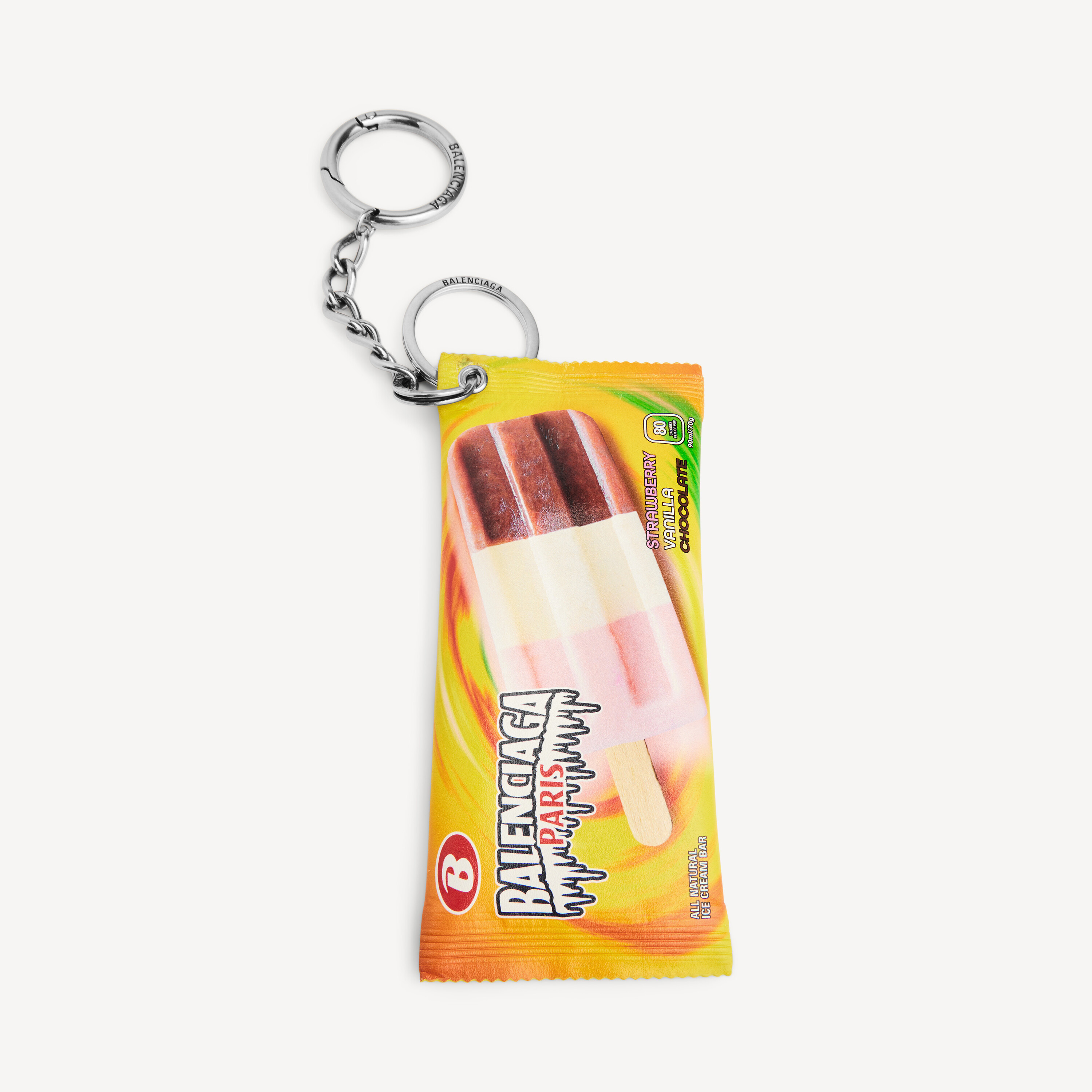 Men's Keychain/charm Snack Pouch in Yellow