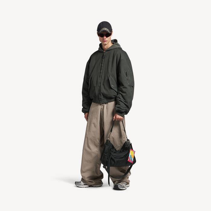 Men's Le City Moto Medium in Black - Men | Balenciaga Netherlands EN - Image 3
