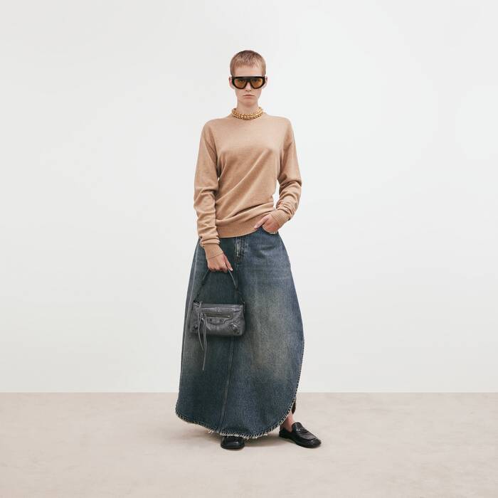 Women's Le City Moto Bag Mini in Volcanic Rock - Women | Balenciaga Thailand EN - Image 3