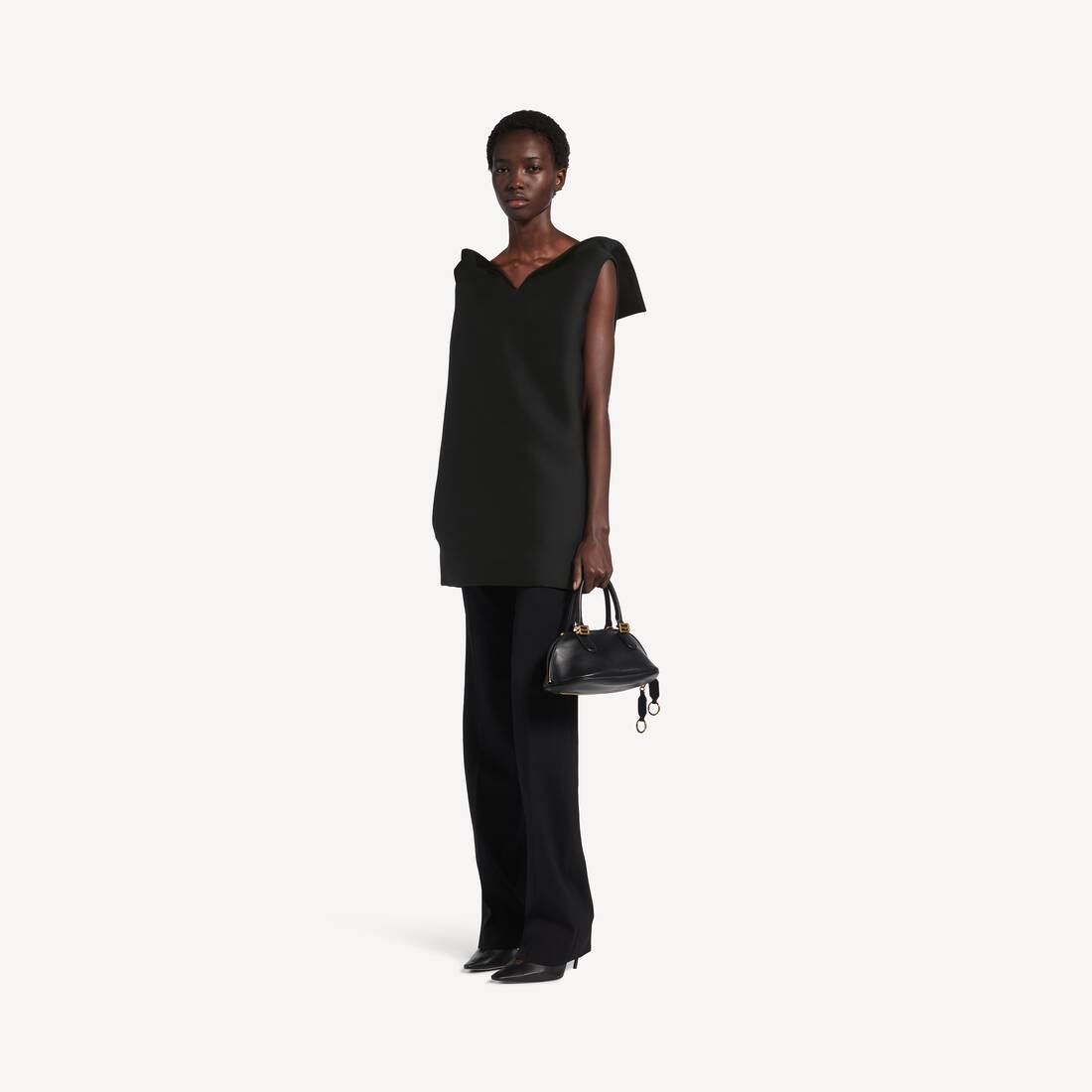 Women's Vareuse Dress in Black | Balenciaga Hong Kong SAR EN - Image 2