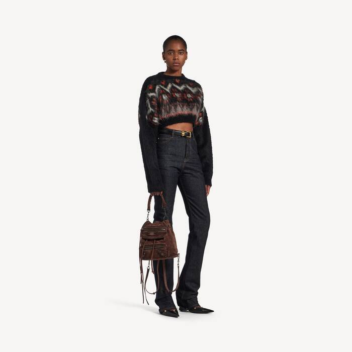 Women's Le City Backpack Mini in Light Espresso - Women | Balenciaga Australia EN - Image 3