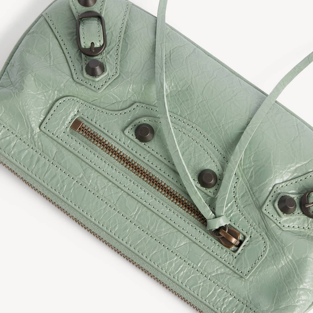 Women's Le City Pouch On Strap in Heritage Green | Balenciaga Australia EN - Image 6