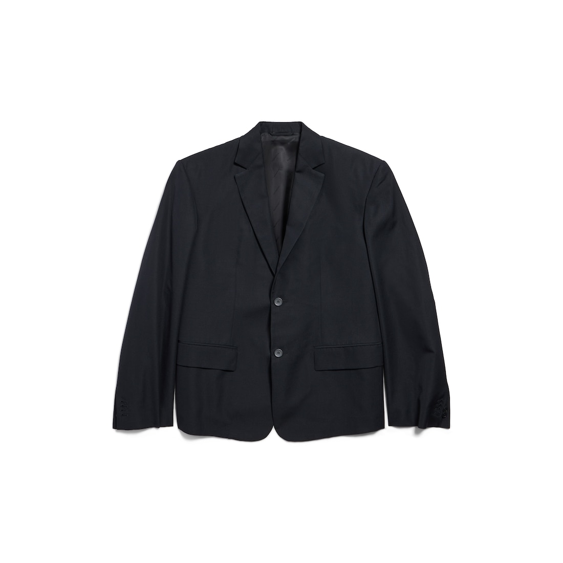 Single Breasted Oversized Tailored Jacket in Black