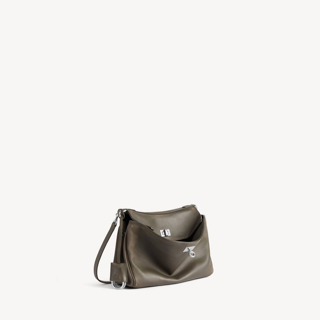 Men's Rodeo Messenger Bag Small in Khaki | Balenciaga Hong Kong SAR EN - Image 2