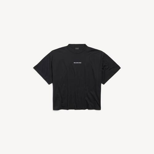 balenciaga back cropped t-shirt