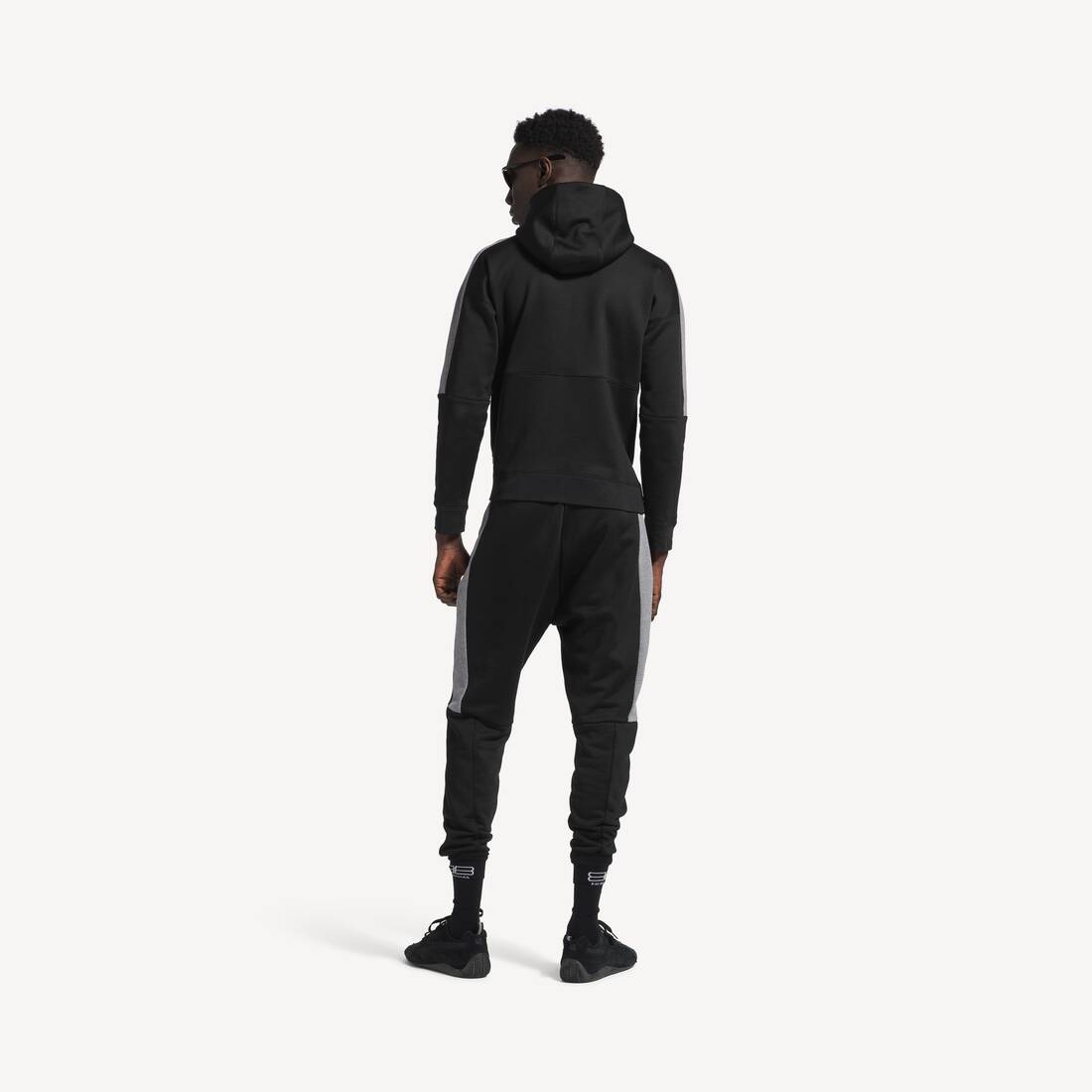 Balenciaga I Puma Fitted Tracksuit Pants in Black/dark Heather Grey | Balenciaga Hungary EN - Image 4