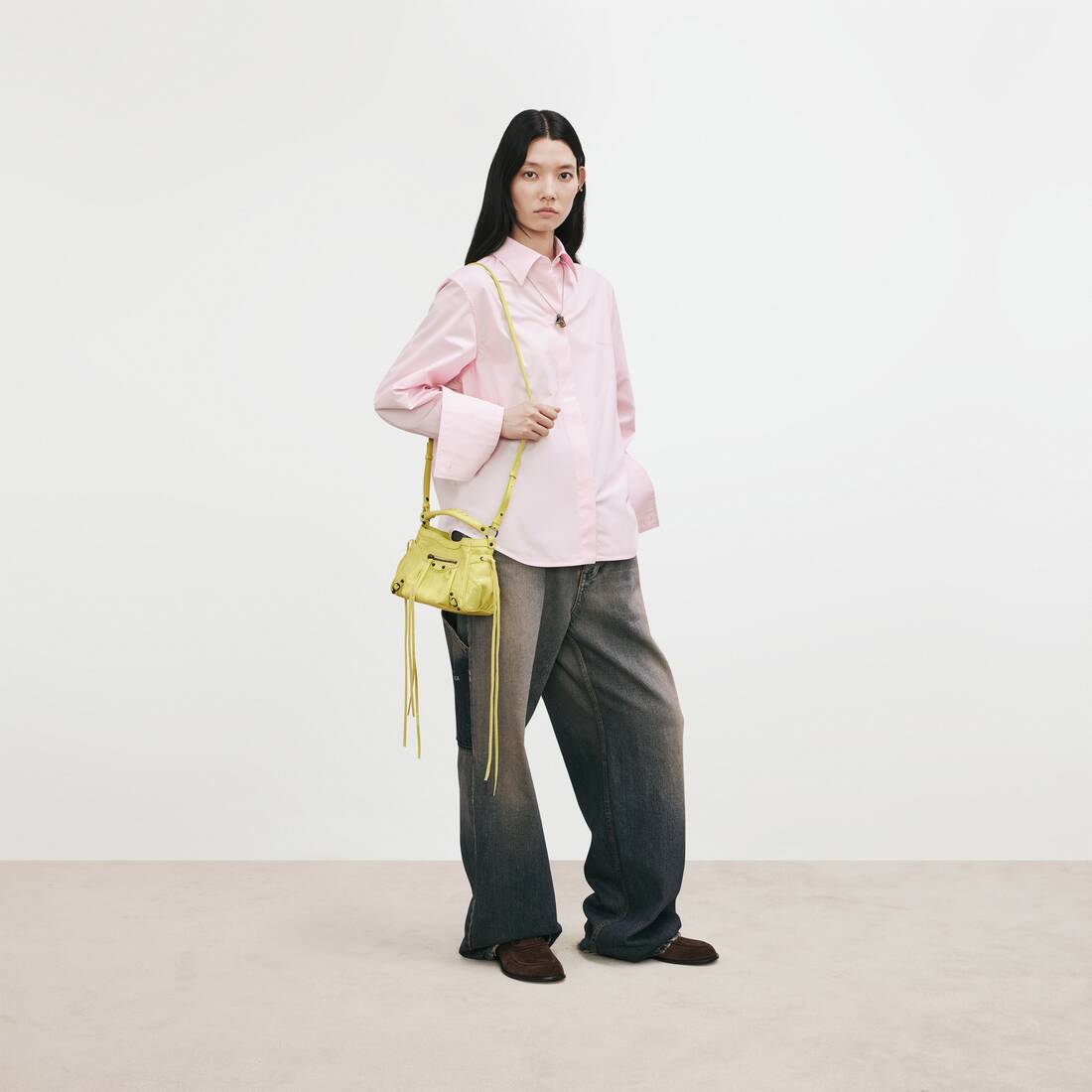 Bolso Cubo Le City Nano para Mujer en Limonada | Balenciaga Espa&ntilde;a ES - Image 9