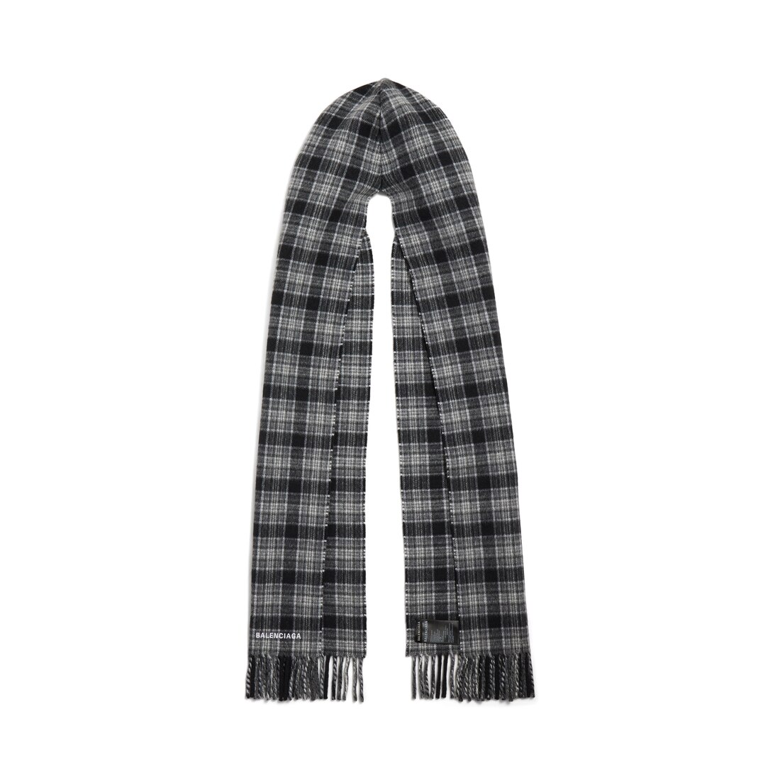 Men's Hooded Scarf in Grey