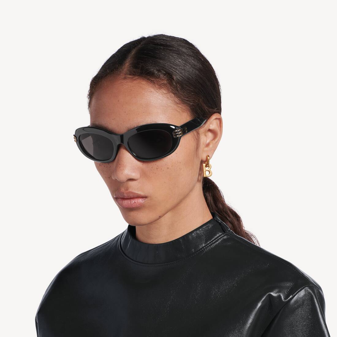 Women's Casino Round Sunglasses  in Black | Balenciaga France EN - Image 7