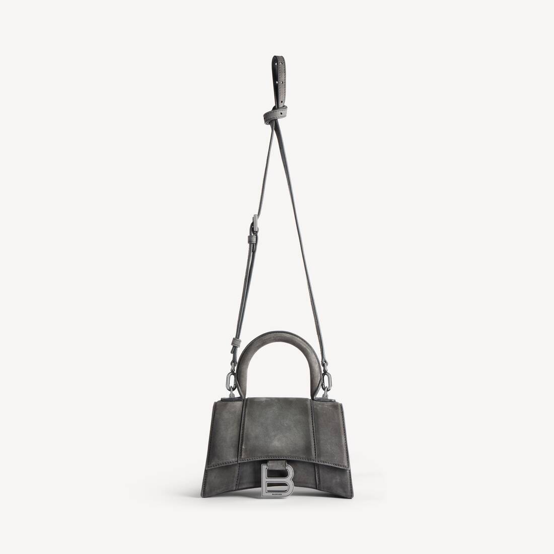 Sac &Agrave; Main Hourglass&nbsp;xs pour Femme en Gris Orage | Balenciaga Luxembourg FR - Image 4