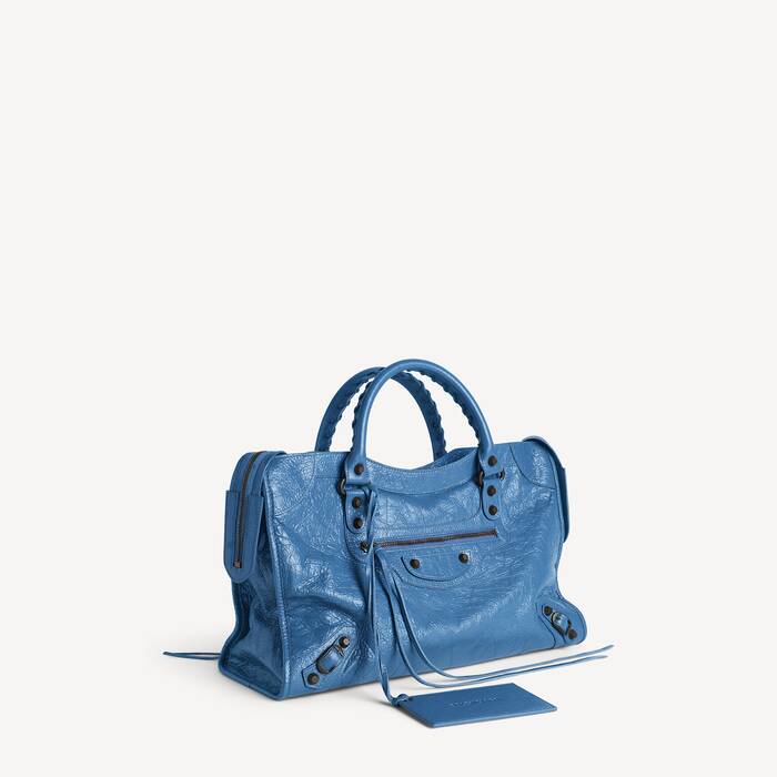 Women's Le City Bag Medium in Denim Blue - Women | Balenciaga France EN - Image 2