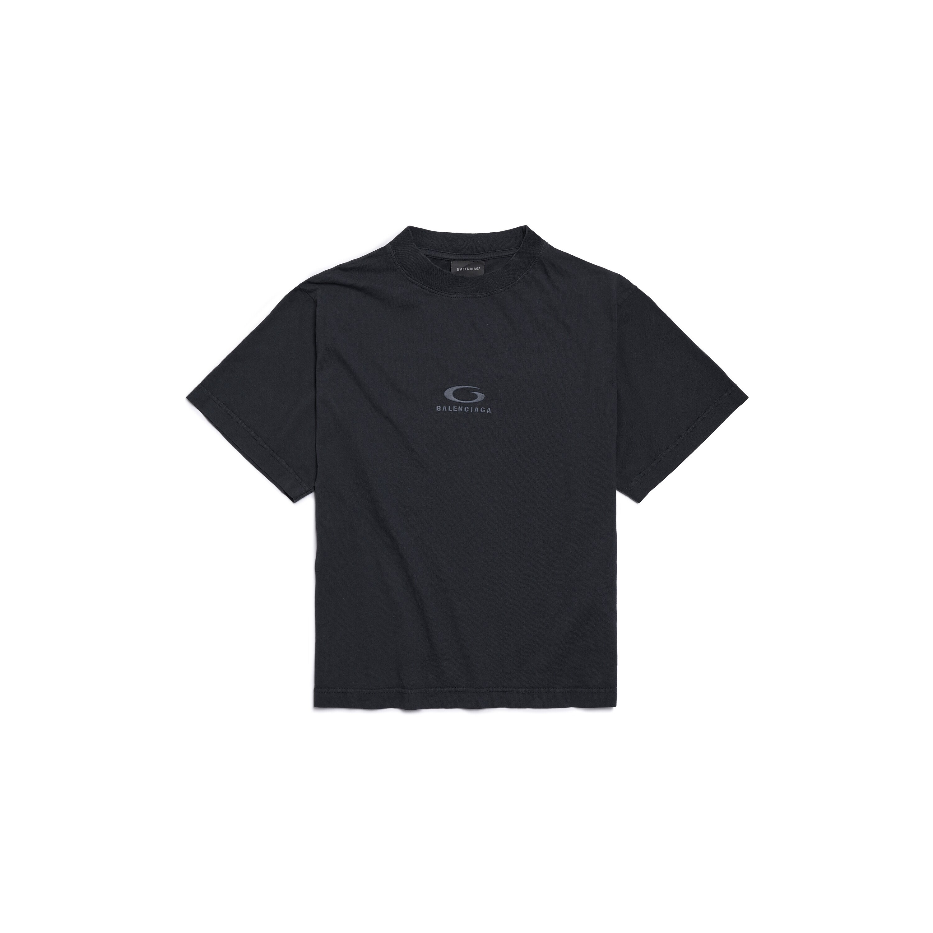 バレンシアガTシャツ BALENCIAGA バレンシアガ Tシャツ カットソー ブラック シルバー