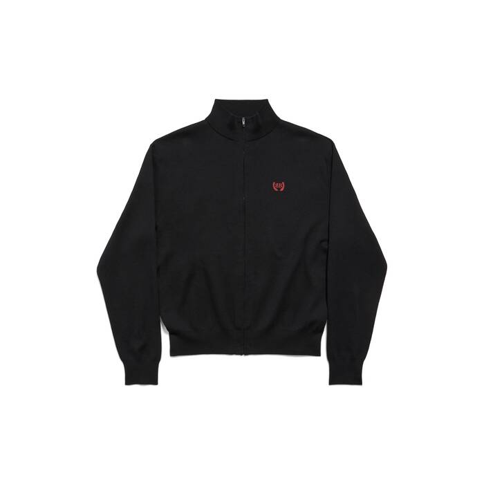 laurel classic ジップアップ セーター