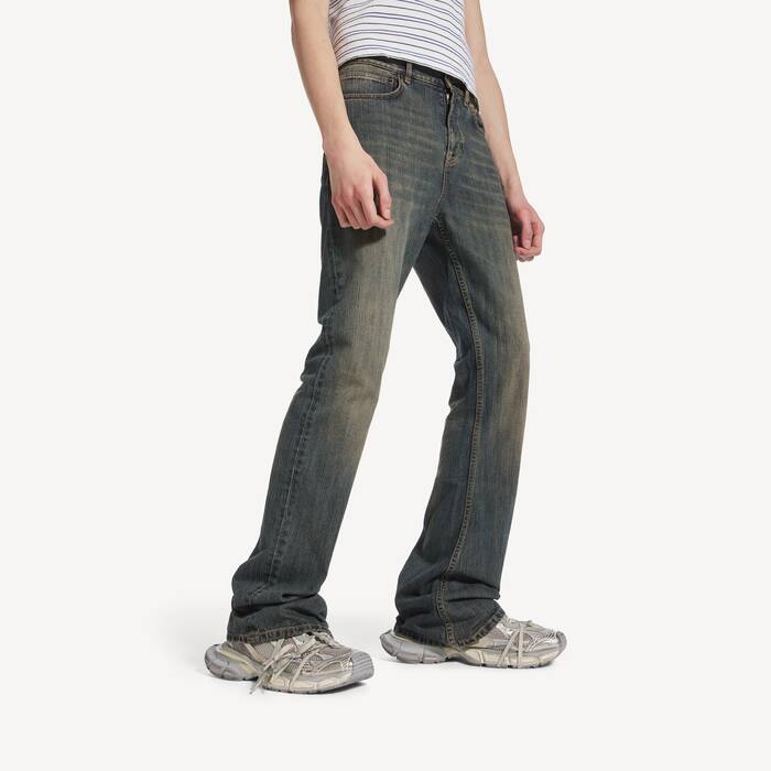 Bootcut Pants in Light Blue | Balenciaga France EN - Image 3