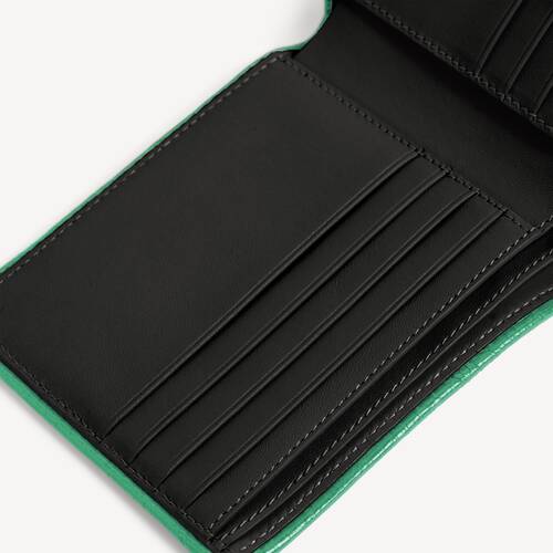 biker square folded wallet