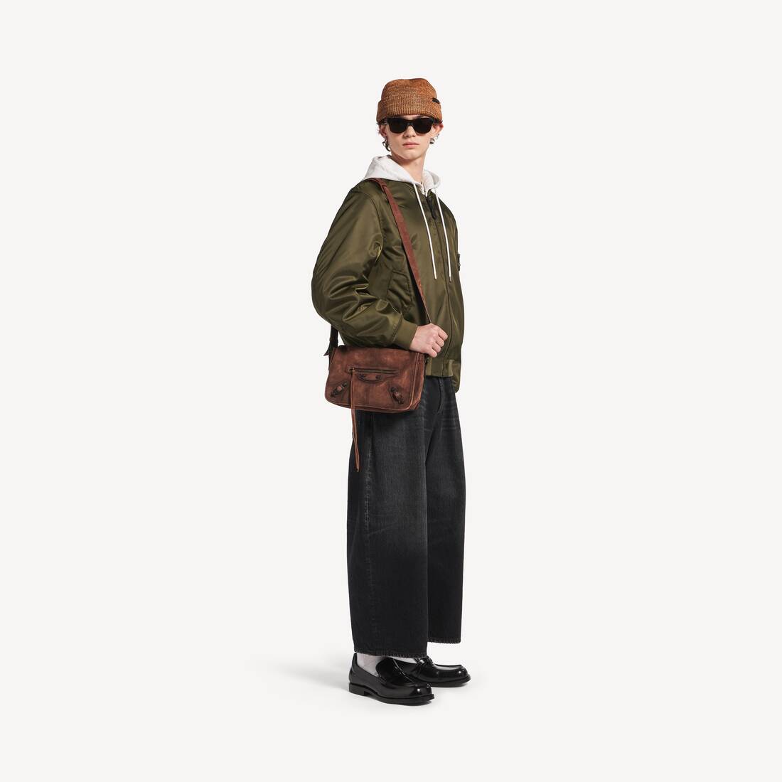 Le City Messenger-tasche Klein Mit Klappe f&uuml;r Herren in Hellespresso | Balenciaga Deutschland DE - Image 6