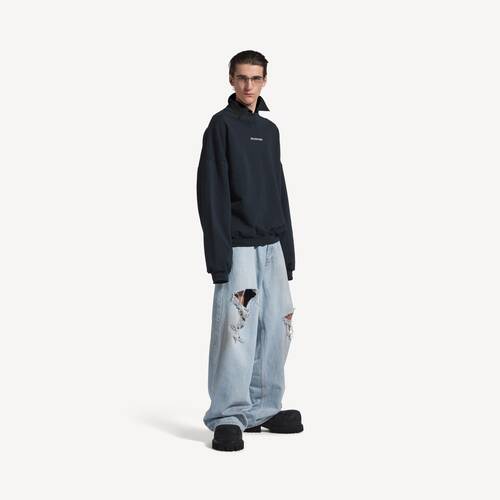 pull &agrave; col chemise rond balenciaga back