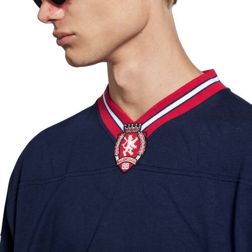 3b football ロングスリーブ vネック tシャツ