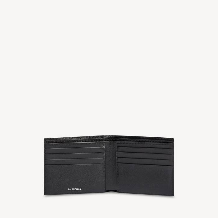 embossed monogram スクエアfoldedウォレット boxカーフスキン