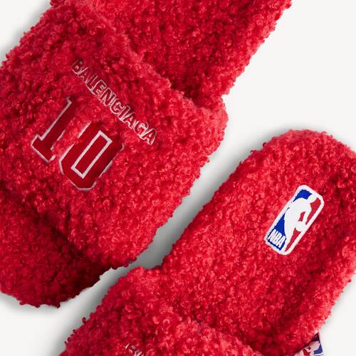 balenciaga | nba collaboration furry open mule