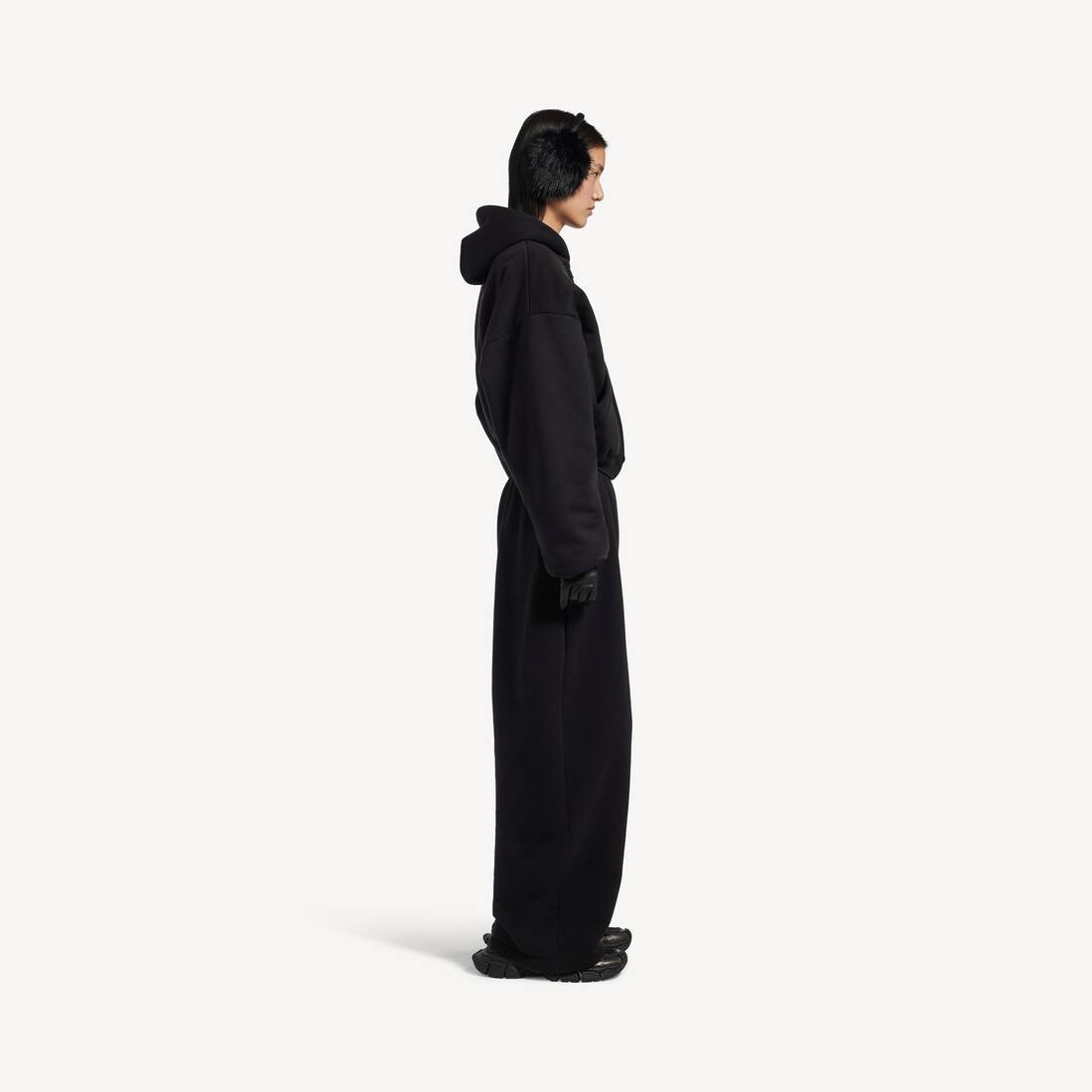Pantaloni Da Tuta Barrel da Donna in Nero | Balenciaga Italia IT - Image 3