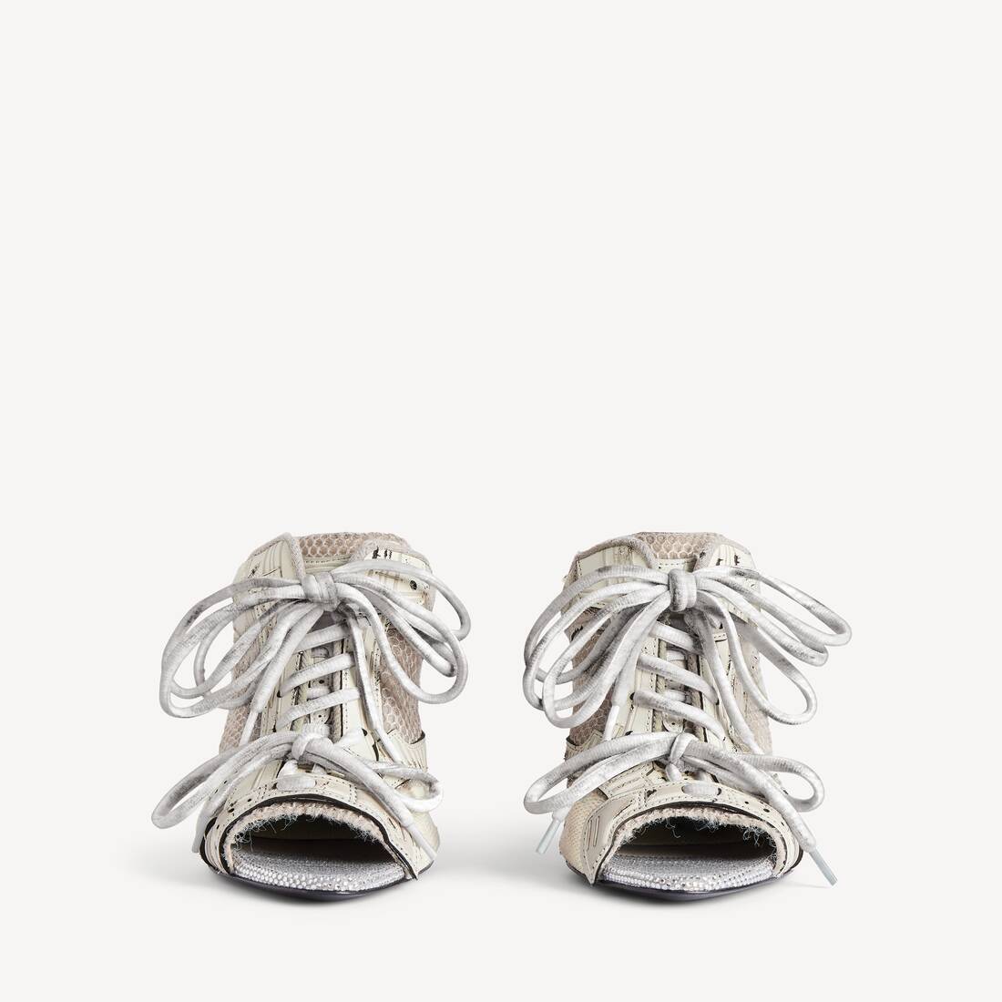 Sandale &Agrave; Talon Stapler pour Femme en Gris | Balenciaga France FR - Image 3