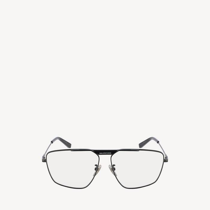 Tag 2.0 Navigator Sunglasses in Dark Silver | Balenciaga Netherlands EN - Image 1