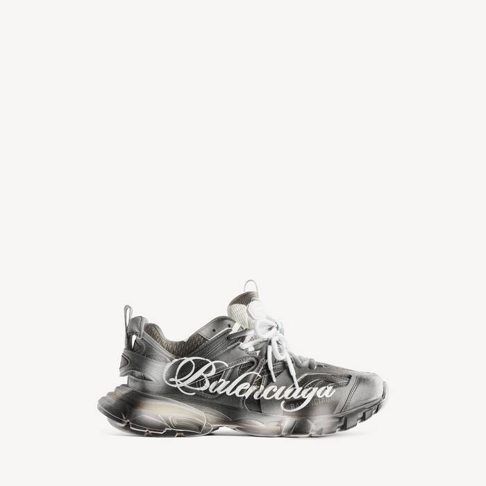 Track Stencil Logo Sneaker f&uuml;r Damen in Schwarz/wei&szlig; - Damen | Balenciaga Deutschland DE - Image 1