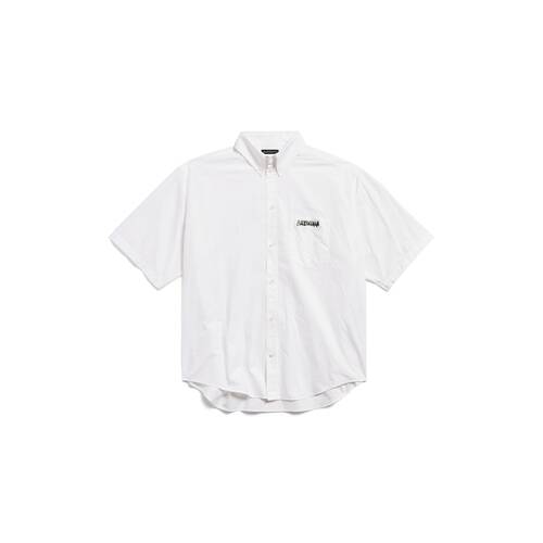 masking tape short sleeve shirt large fit