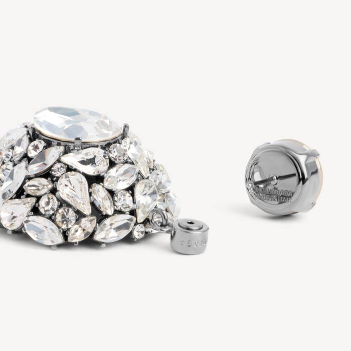 Boucles D&rsquo;oreilles Cushion pour Femme en Or Fonc&eacute; - Femme | Balenciaga France FR - Image 3