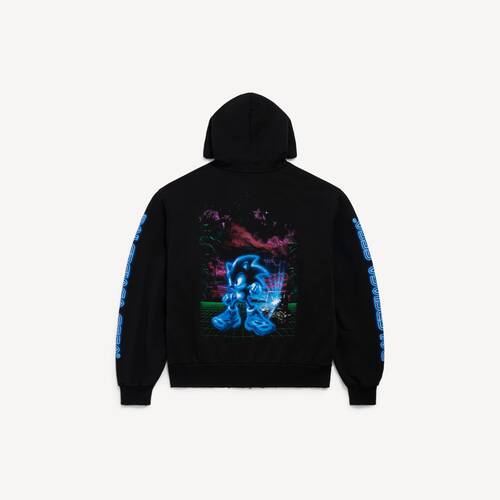 balenciaga | sega sonic the hedgehog oversized zip-up hoodie