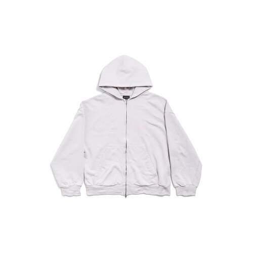 balenciaga back zip-up hoodie regular fit