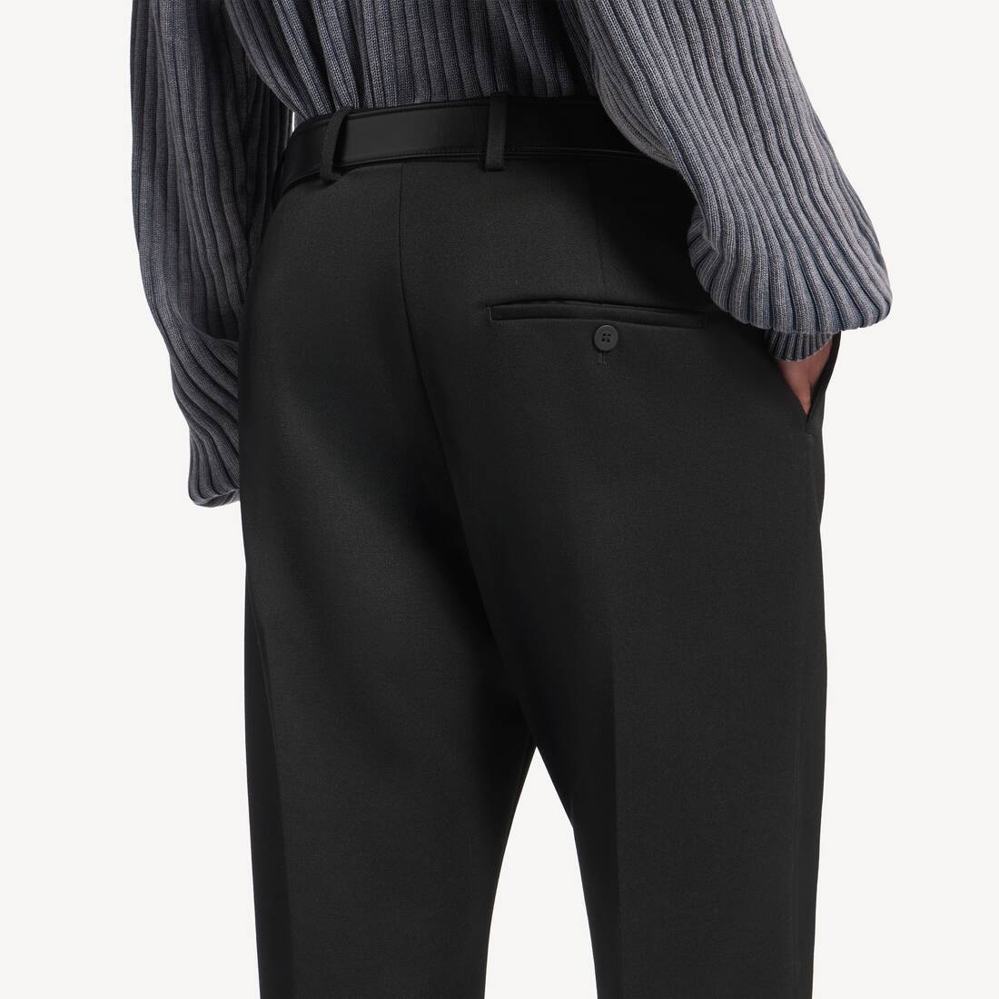 Hombre's Pantal&oacute;n De Sastre Too Far in Negro | Balenciaga Espa&ntilde;a ES - Image 6