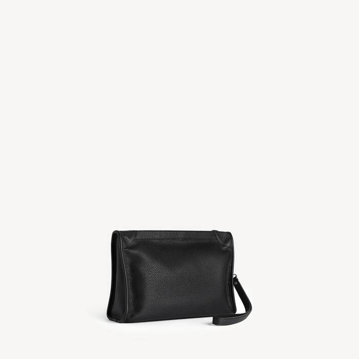 Pochette Triangle Le City Business pour Homme en Noir - Homme | Balenciaga France FR - Image 3